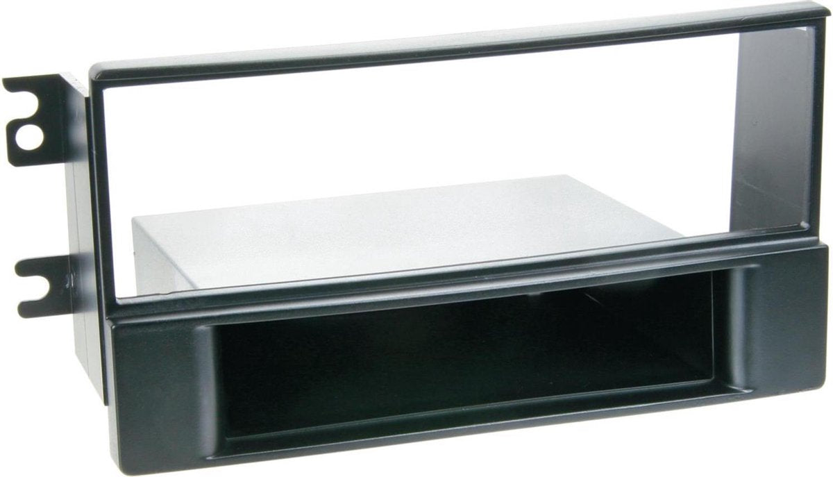 1-DIN Paneel met aflegbakje. Kia Sportage 2008-2010 Kleur: Zwart