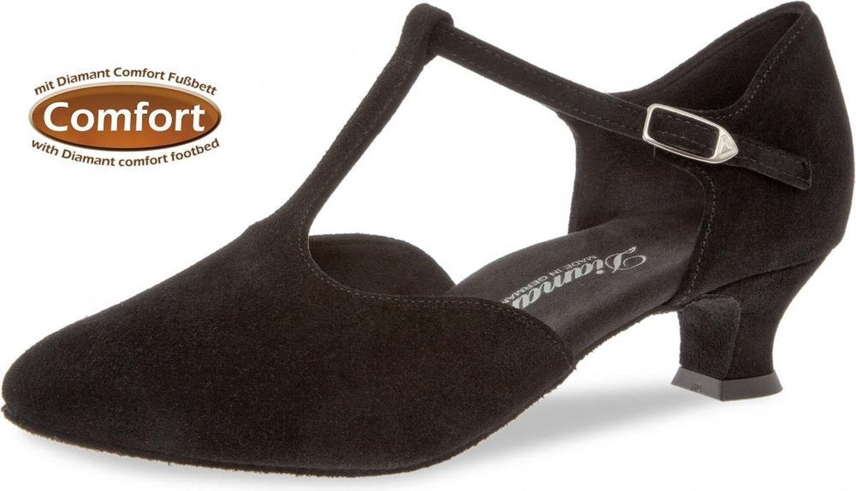 Ballroom Dansschoenen Brede Voet Diamant 053-014-001 – Dames – Hak 4