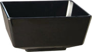 Float vierkante melamine kom zwart 25x25cm