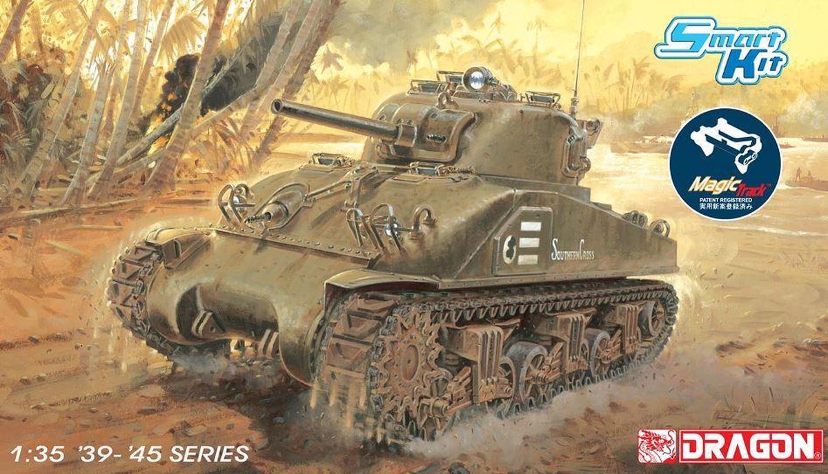 Dragon - M4 Sherman Composite Hull Pto W/magic Track - DRA6740 - modelbouwsets