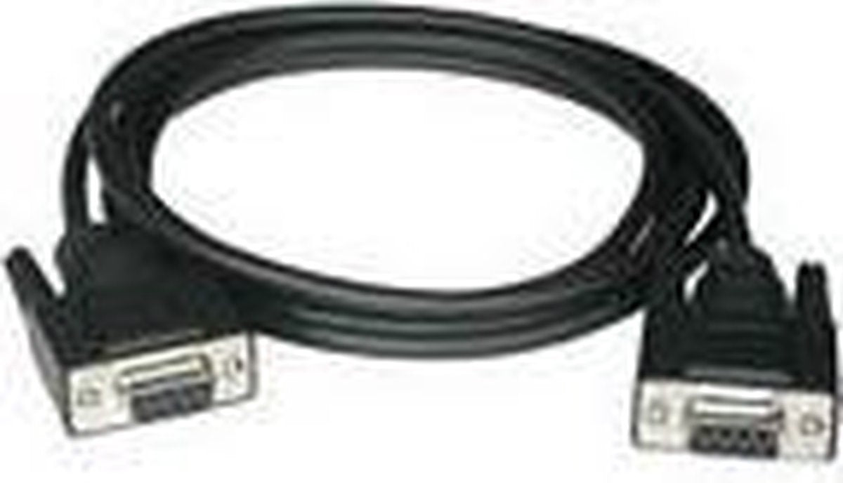 C2G 3m DB9 F/F Modem Cable netwerkkabel Zwart