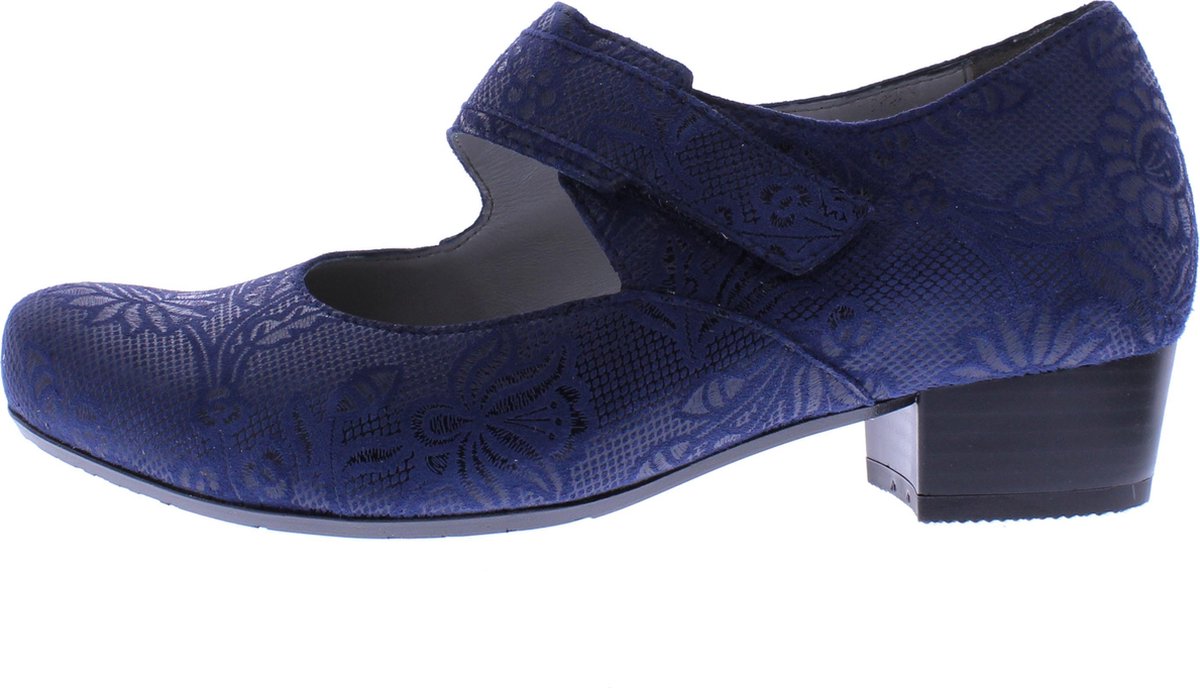 Verhulst - Emily pump - blauw - wijdte H - maat 5