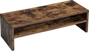 Nancy's Monitor - Verhoger Standaard - Laptop Beeldschermverhoger - Laptoptafel Bamboe - Industrieel - Bruin - 15 x 50 x 20 cm