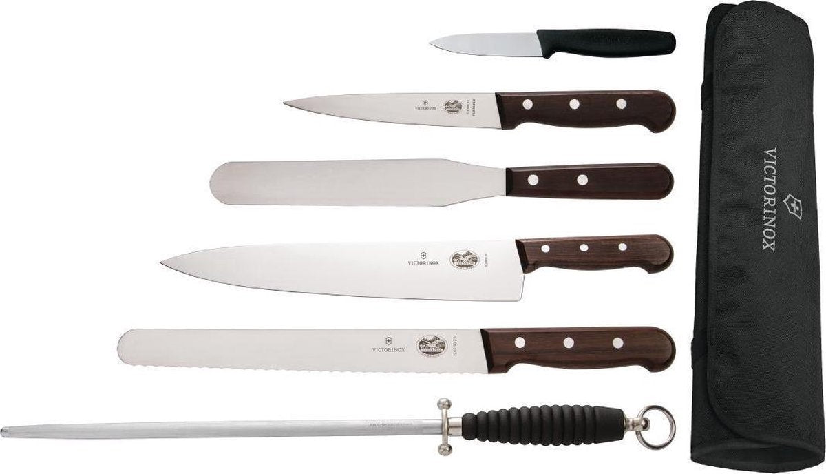 6-delige Victorinox messenset met draagtas