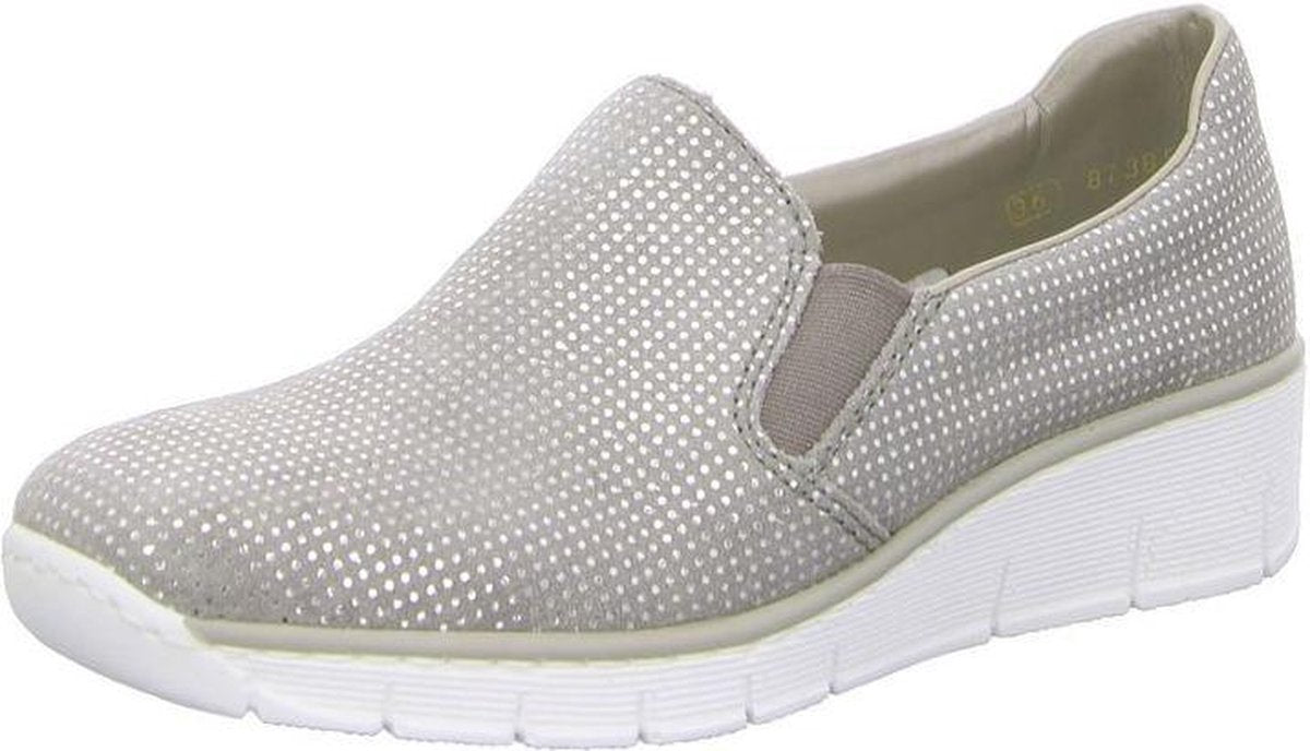 Rieker Dames Instappers - Taupe - Maat 40