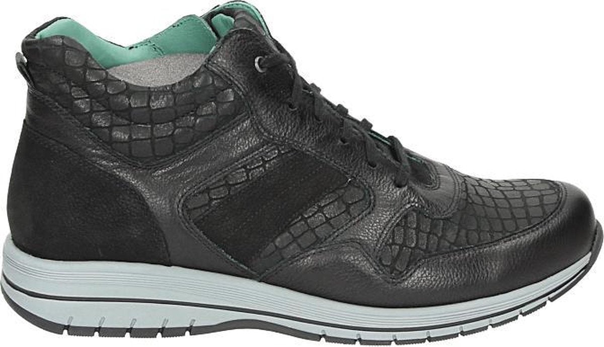 Durea 9619 K - Volwassenen VeterlaarzenHalf-hoge schoenen - Kleur: Zwart - Maat: 38