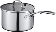 MasterChef Sauspan Tri Ply Non-Stick - Incl. Glazen Deksel - Ø 16 cm - 1