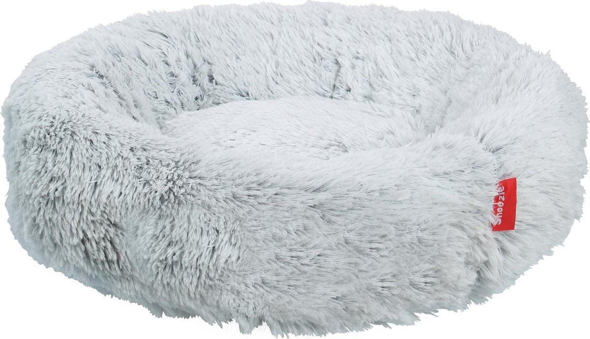 Snoozle Hondenmand - Superzacht en Luxe - Wasbaar - Fluffy - Hondenkussen - 60cm - Wolf Grey
