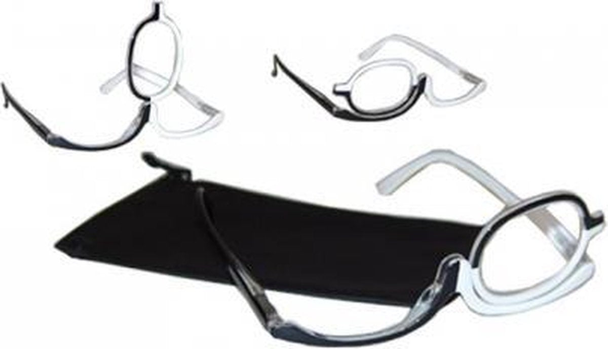 Make-up bril zwart/wit + 4.0