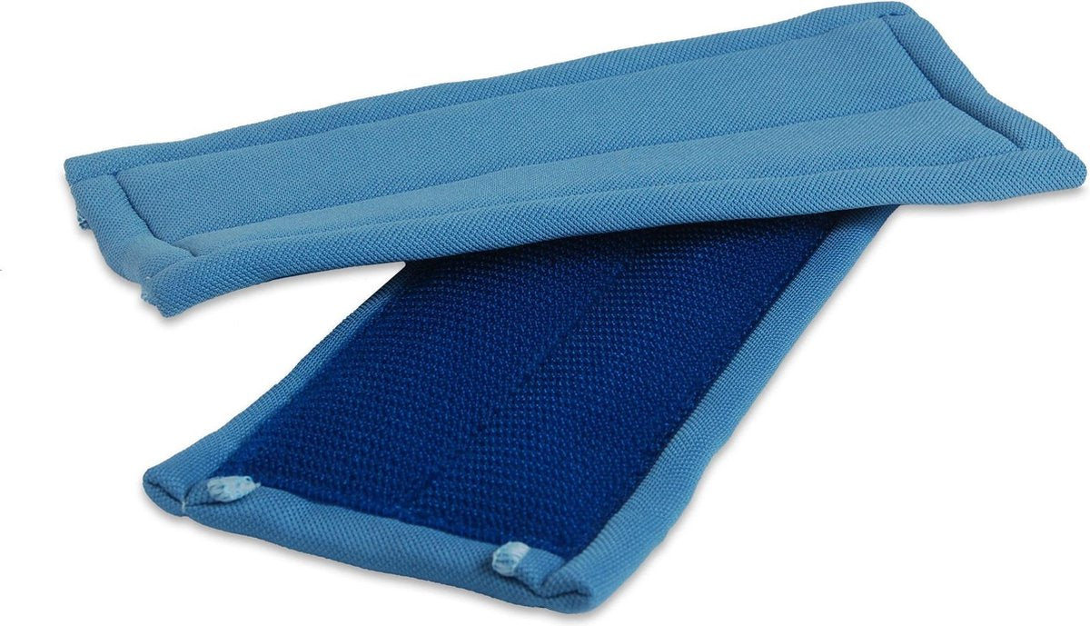 Microvezel glasmop recht - 26 cm - Blauw - 5 stuks - Wecoline