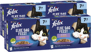 Felix Elke Dag Feest Mix Selectie in Gelei 7+ Senior - Kattenvoer - 48 x 85g