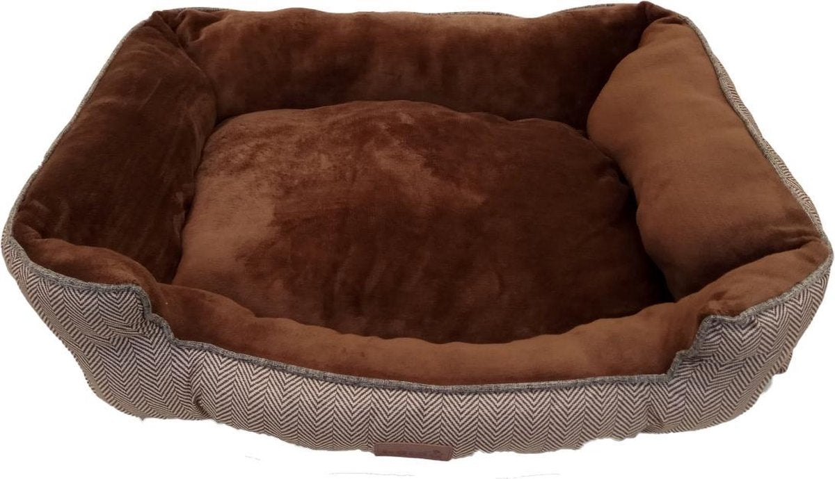 Molly Zacht Chic Hondenmand - Bruin 75x62xH25cm