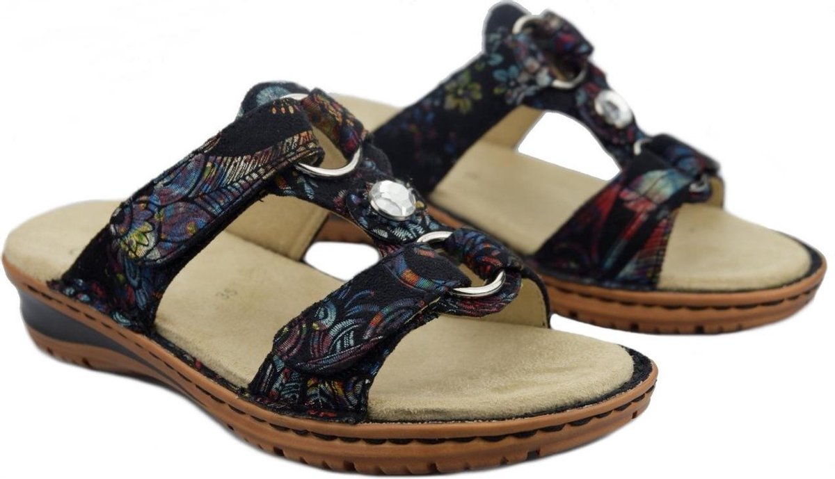 Ara - dames slipper - multi kleur - maat 35
