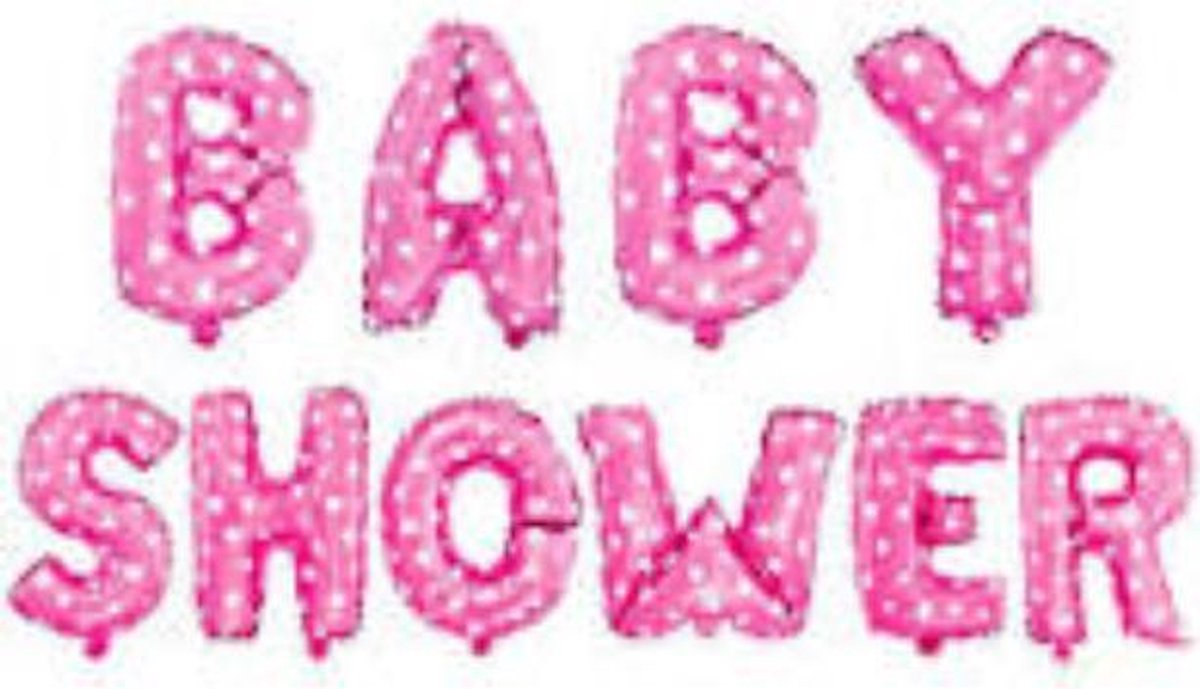 Babyshower Versiering Pakket 10 losse letters- It's a Girl - Luxe Baby Shower Helium Balonnen Set - Baby Girl Folie Ballon - Geboorte Feest Cadeau Meisje -35cm hoog en de breedte varieert tussen 30-38cm