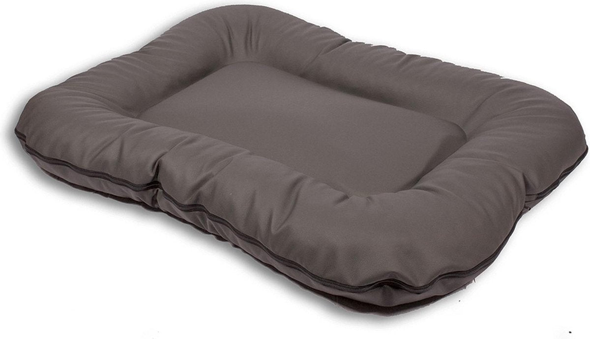 Lobbes ligkussen leatherlook Antraciet 65x55x5 cm