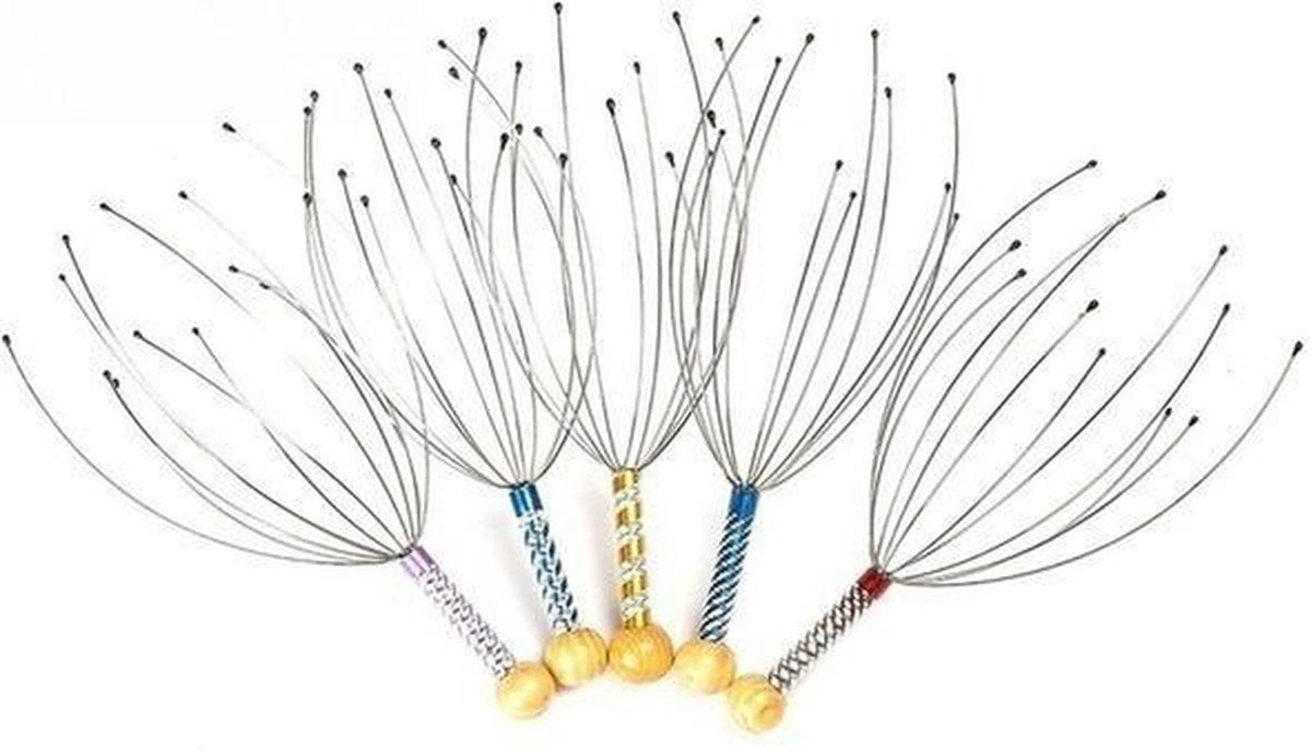 Hoofdmassage Spin - Hoofdmassage - Massage Tool - Ontspanning - Hoofd- en Nekmassage - Anti-stress Massagespin - Hoofdspin - 12 Armen