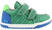 Bunnies JR 218261-665 Jongens Lage Sneakers - Groen - Leer - Klittenband