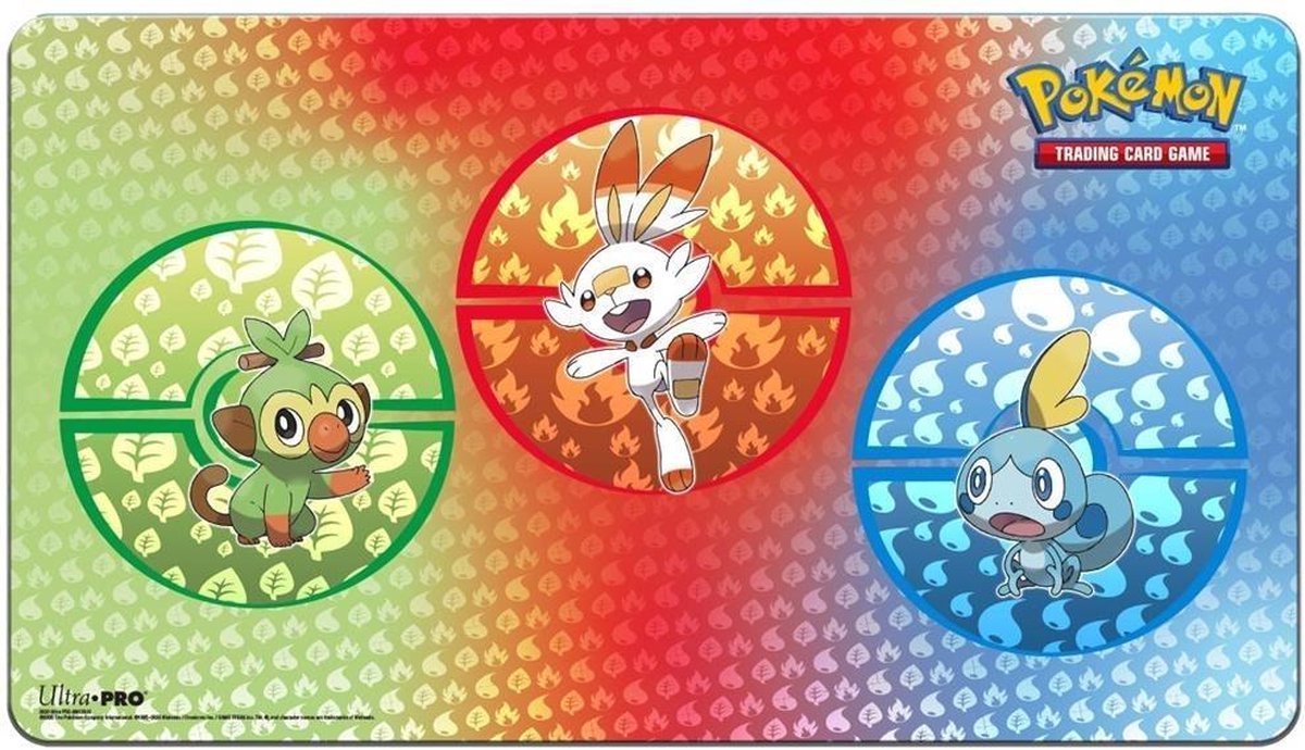 PLAYMAT POK Sword and Shield Galar Starters