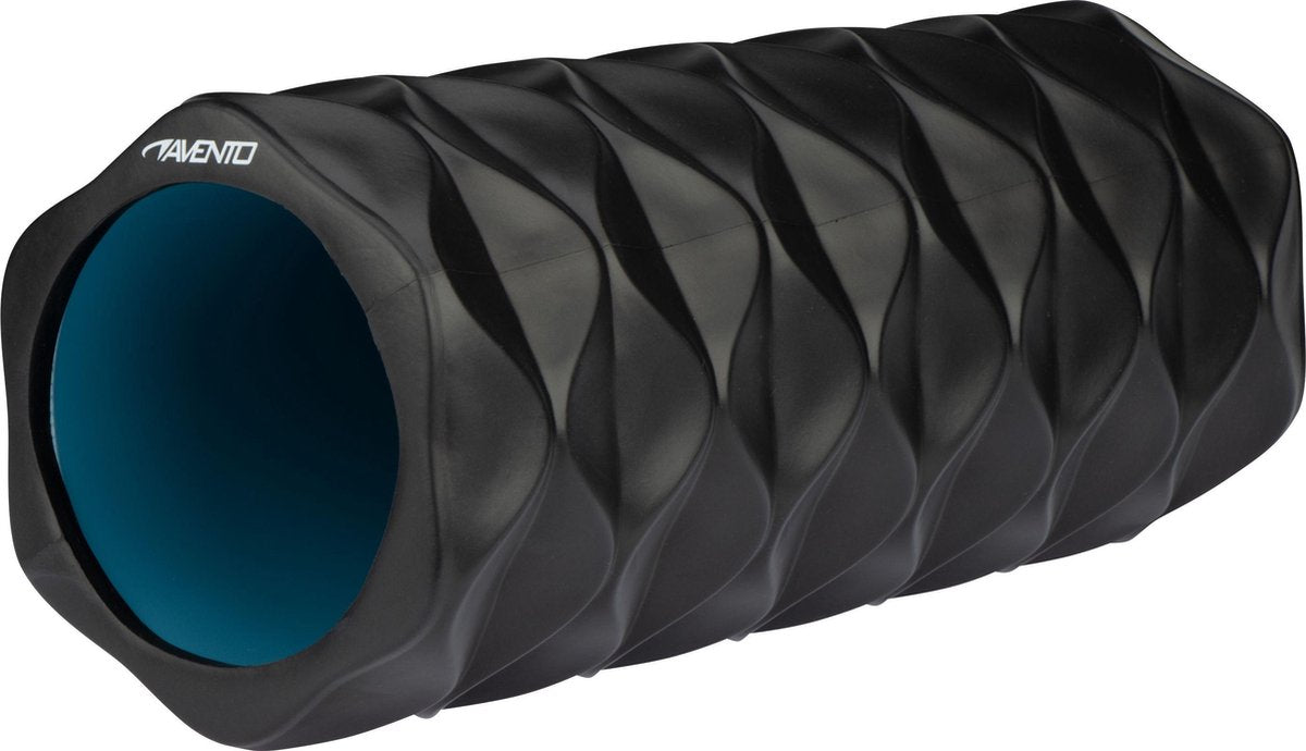 Avento Massage Roller Wave - Foam - Zwart/Blauw