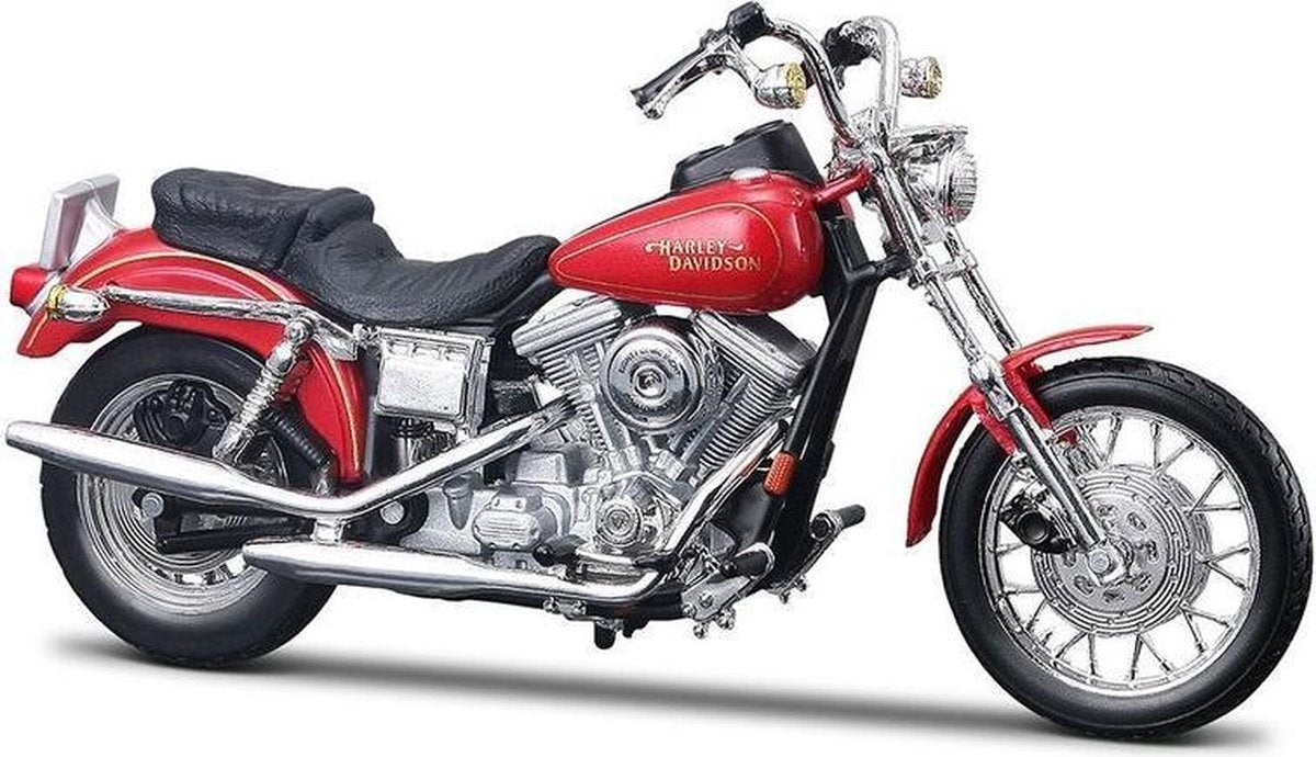 Maisto HARLEY-DAVIDSON FXDL DYNA LOW RIDER 1997 rood schaalmodel 1:18