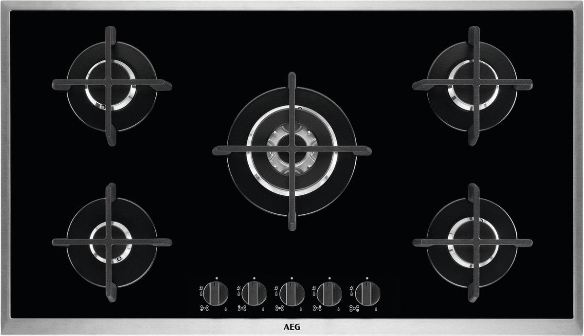 AEG HG995550XB Ingebouwd Gas Zwart