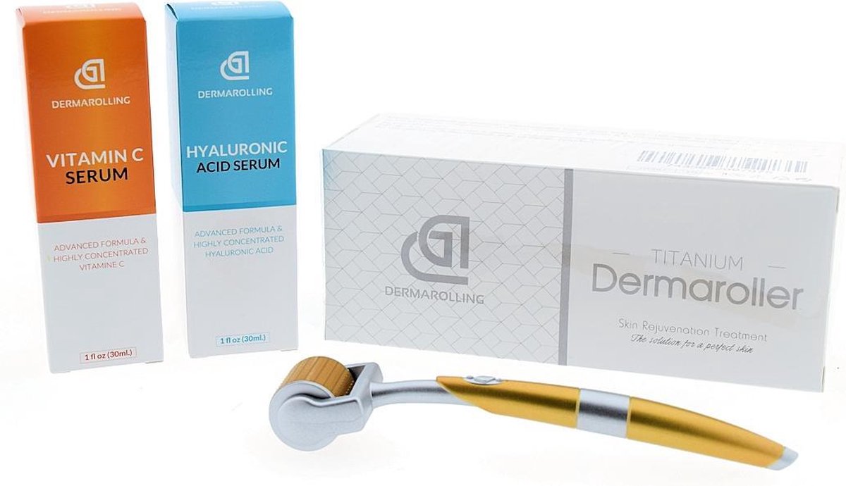 Dermarollerset 1 - Titanium Dermaroller 1.0 mm