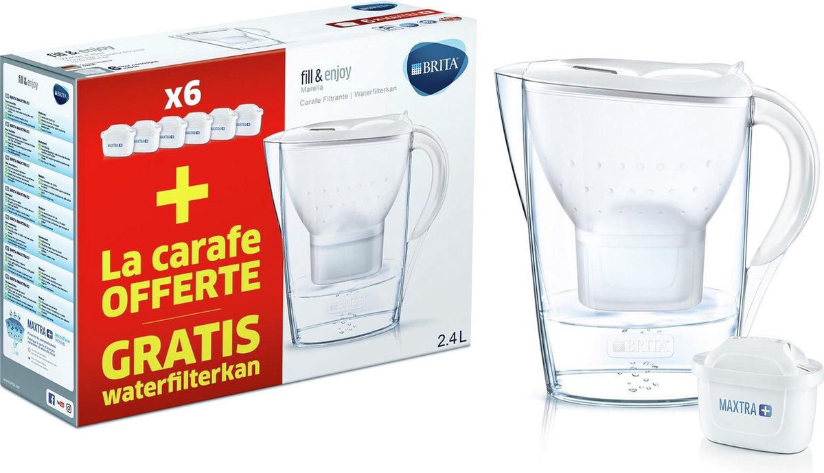 BRITA fill&enjoy Marella Cool White Half Year Pack (free Marella)