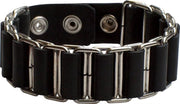 Mister b leren schakel armband large