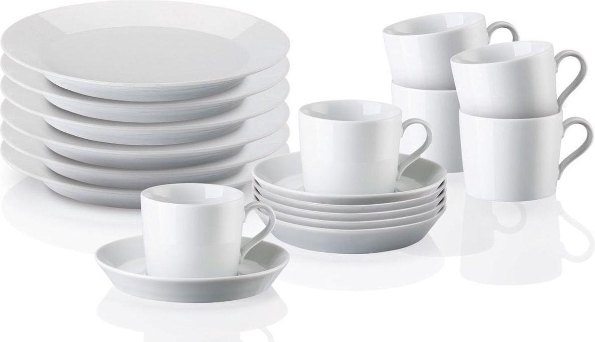 Arzberg Tric 18-Delige koffieset - wit