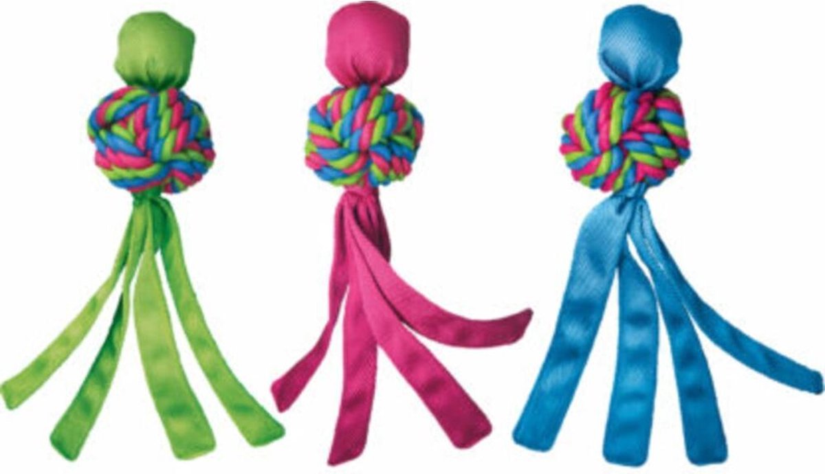Kong Wubba Weaves - Hondenspeelgoed - L -  41 cm - Assorti