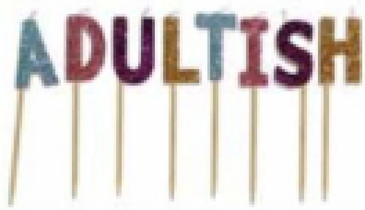 DCI DCI Glitter Candles “adultish” Made from candle wax and food-safe glitter on approx. 5cm wooden pick