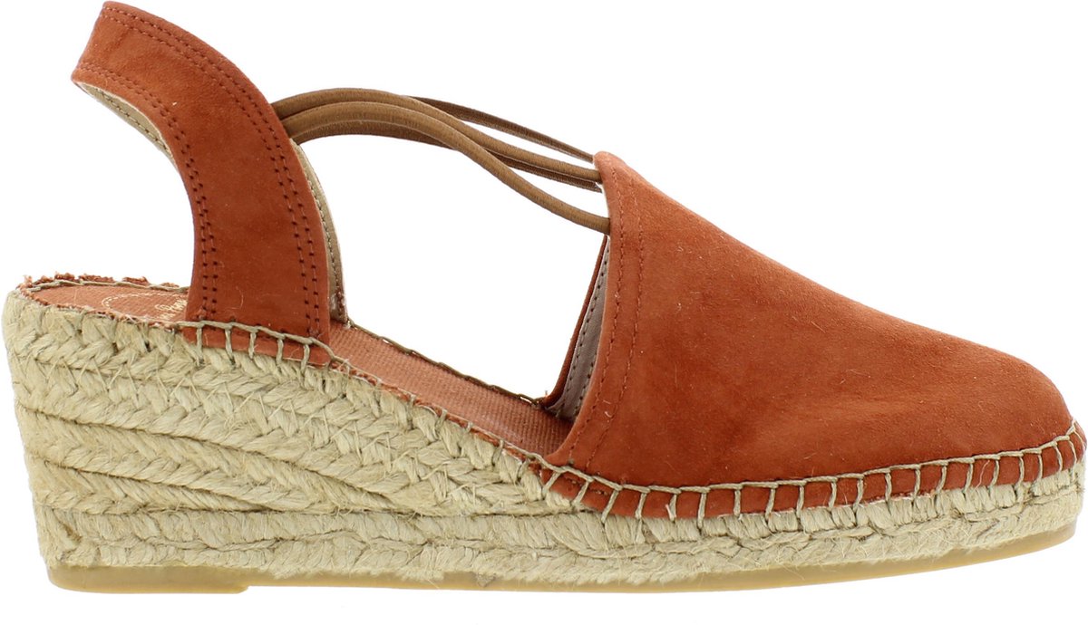 Toni Pons Tremp Dames Espadrilles met sleehak - Brandy - Maat 41