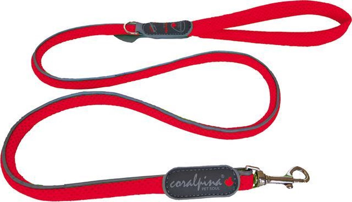 Luxe Coralpina - Hondenlijn Cinquetorri Rood - 10 mm/110 cm