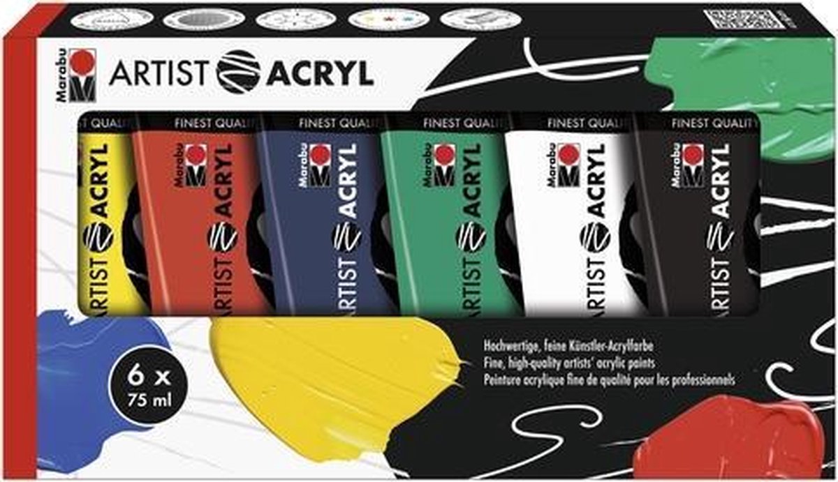 Artist acryl  set 6x75ml