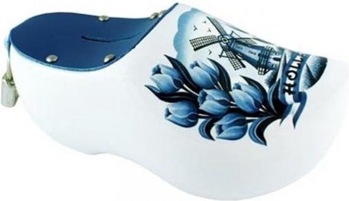 Klomp spaarpot delfts blauw 14 cm