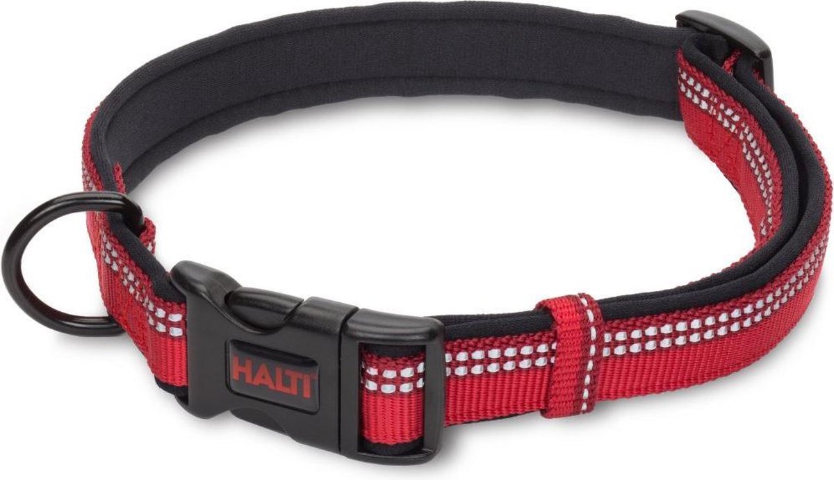 Halti halsband reflecterend rood M - 35-50 cm