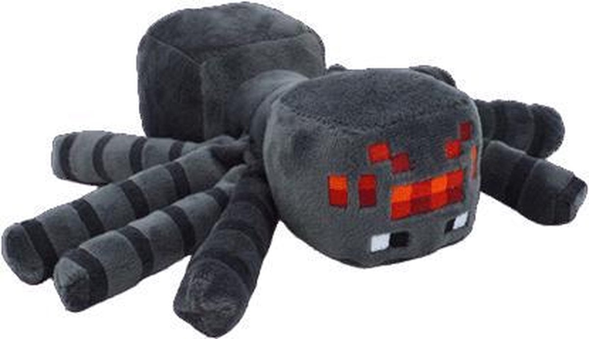 Spider Minecraft Knuffel | Pluche | 16CM | Spin | Cave Spider | Steve | Minecraft Bedrock | Minecraft Dungeons | Blokkenspel | TNT | Pocket Edition
