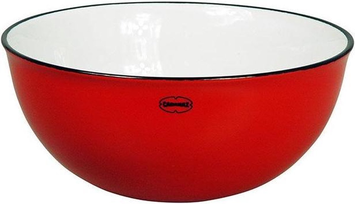 Cabanaz Saladeschaal - serveerschaal - Keramiek - Rood - Ø 18 cm