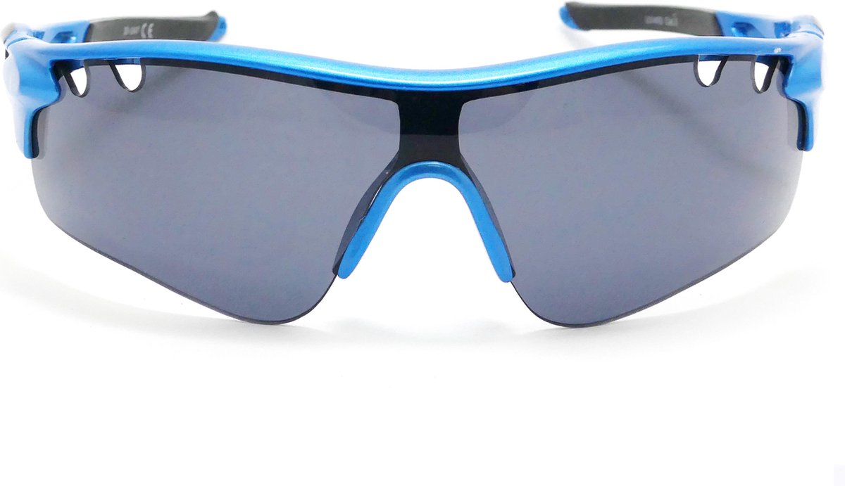 Milan Blu l Fietsbril met hoes l Racefiets l Mountainbike l Hardloop l Triatlon l Wielrennen l Zonnebril