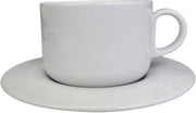 Schotel met kopje YONQ - Wit - Porselein - Ø 8 cm - Set van 4