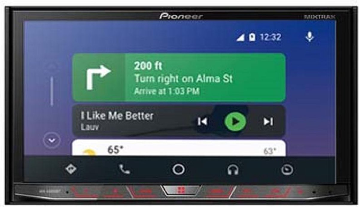 Pioneer AVH-X8800BT Multimedia Autoradio Apple Carplay Android Auto Bluetooth Afneembaar scherm
