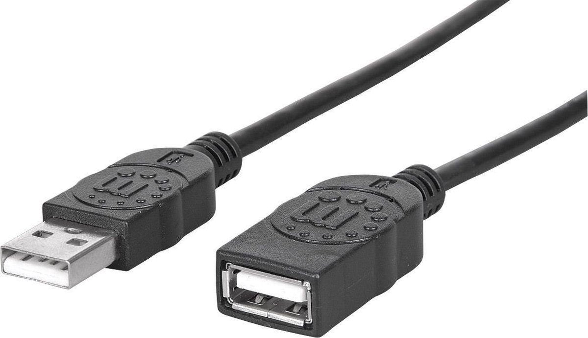 Manhattan USB 2.0 A Male naar USB 2.0 A Female - 1.8 m