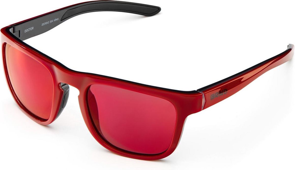 Briko Doctor Mirror Color HD Sunglasses Sh Mt Cry Red -Krm3 - Maat One size