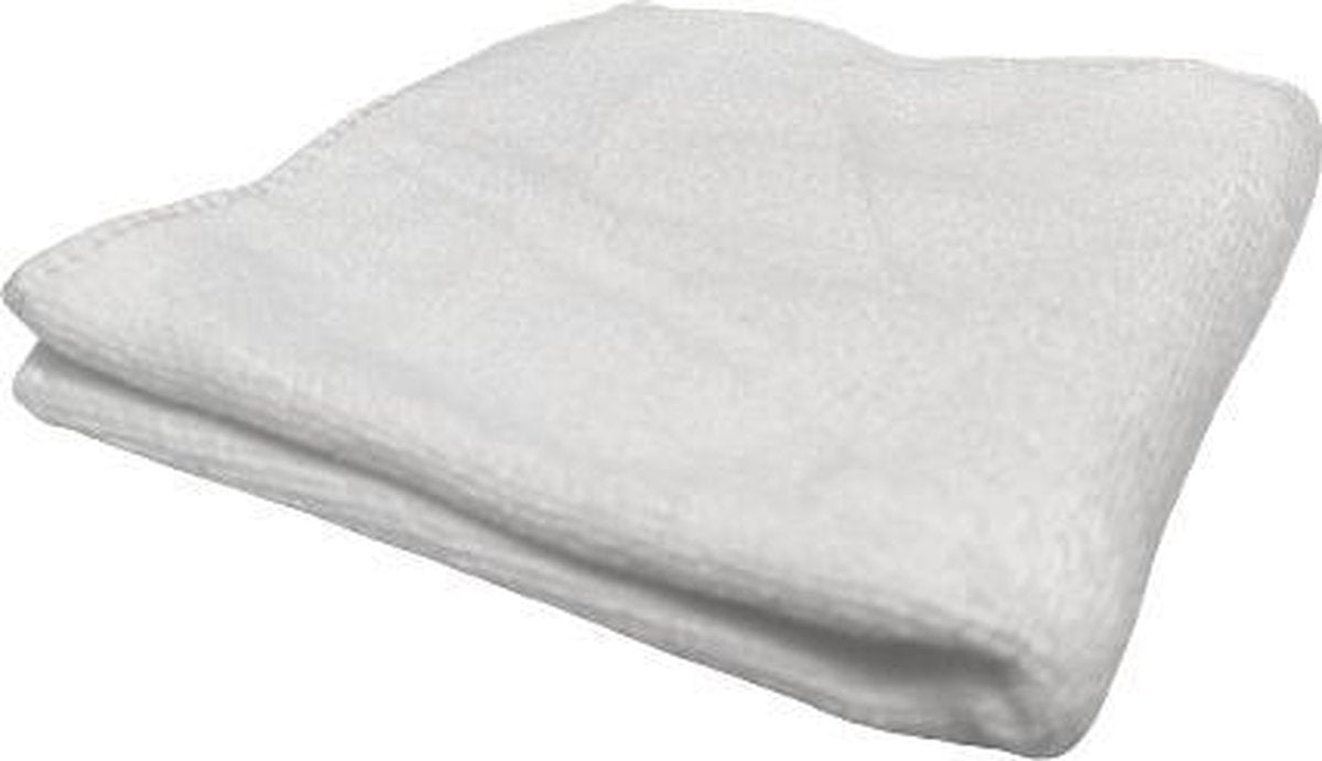 barista doek - wit - melkopschuim doek - microvezel doekje -  koffie doek - melkopschuim doek - barista tools - barista-accessoires - thuis barista - thuisbarista
