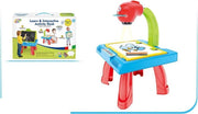 Tekentafel Kinderen – Tekenbord met projector – Kinderspeelgoed - 3 in 1 - Tekentafel - leren tekenen