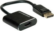 Roline Premium DisplayPort 1.4 naar HDMI 2.0 actieve adapter (4K 60 Hz + HDR) / zwart - 0