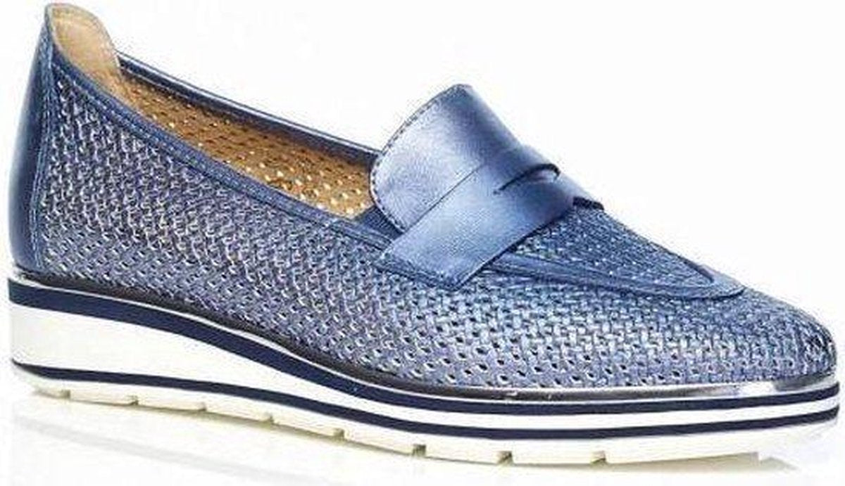 SOFTWAVES 7.63.26/01 Mocassin jeansblauw maat 40