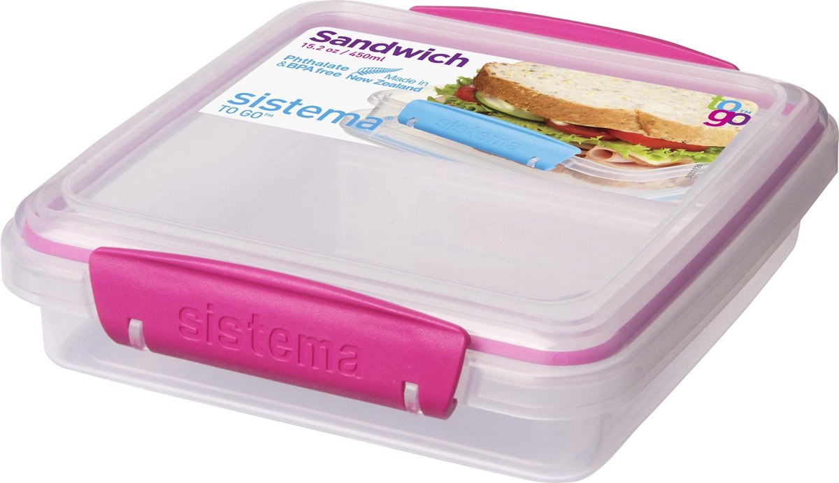 Sistema - To Go - Lunchbox - Roze - 450 ml