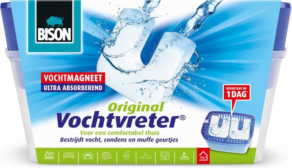 Bison 1 kg Vochtvreter Original - 2 x 450 gram navulling