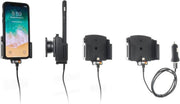 Brodit verstelbare houder-lader (70-83/2-10mm) Apple iPhone X/XR/11 USB sig.plug